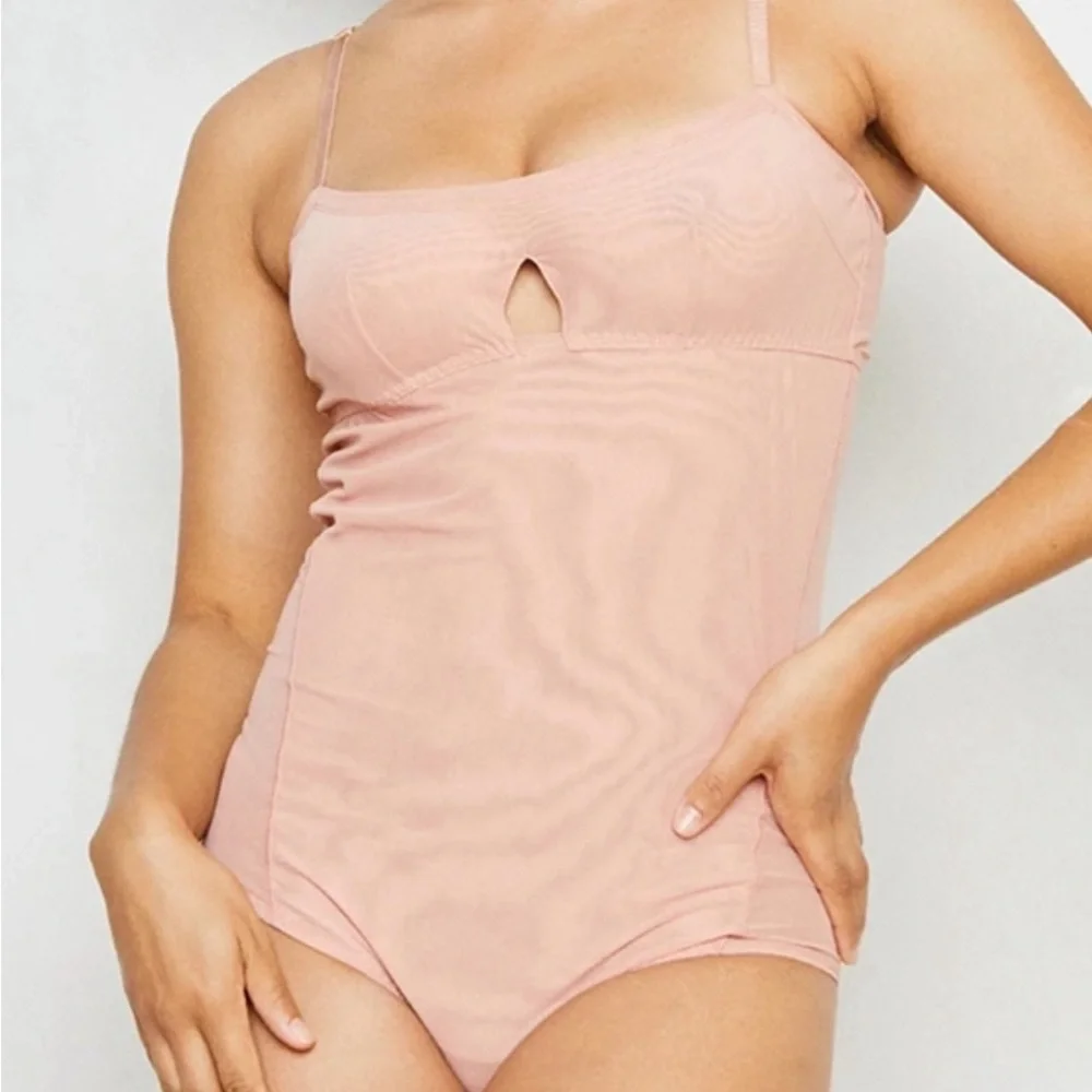 We Are HAH Under‎ the Wire Bodysuit in Copper Rose